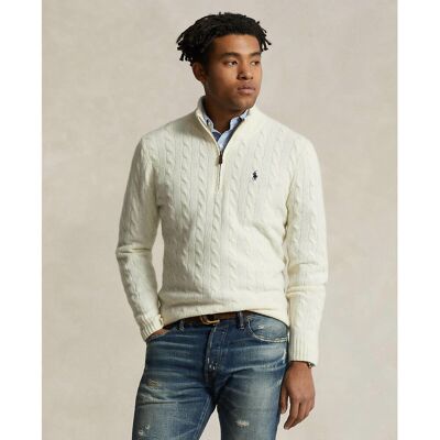 POLO RALPH LAUREN Pull torsadé en laine et cachemire POLO RALPH LAUREN Pull torsadé en laine et cachemire