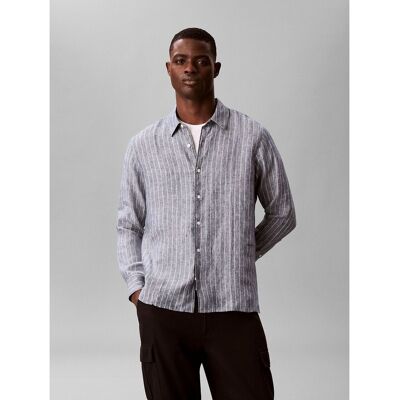 CALVIN KLEIN Chemise rayée en lin CALVIN KLEIN Chemise rayée en lin