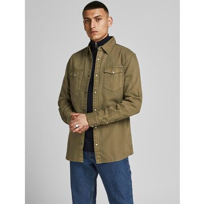 JACK & JONES Chemise coupe slim en jean Jjesheridan JACK & JONES Chemise coupe slim en jean Jjesheridan