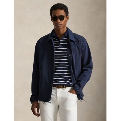 POLO RALPH LAUREN Veste de coach rayée en seersucker POLO RALPH LAUREN Veste de coach rayée en seersucker