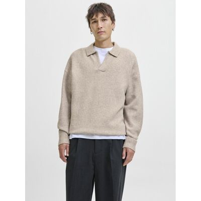 JACK & JONES Pull col polo ouvert JACK & JONES Pull col polo ouvert