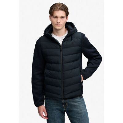 SUPERDRY Veste hybride, en maille, à capuche SUPERDRY Veste hybride, en maille, à capuche