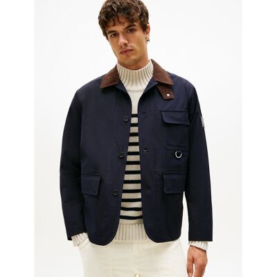 TOMMY HILFIGER Veste style barn jacket à col contrasté TOMMY HILFIGER Veste style barn jacket à col contrasté