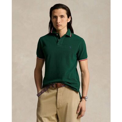 POLO RALPH LAUREN Polo droit custom fit en maille piquée POLO RALPH LAUREN Polo droit custom fit en maille piquée