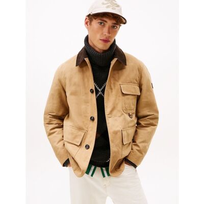 TOMMY HILFIGER Veste cirée col texturé TOMMY HILFIGER Veste cirée col texturé