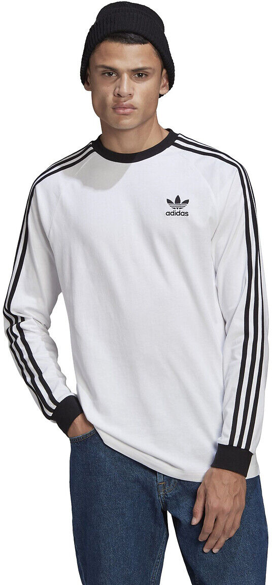 adidas Originals T-shirt col rond manches longues 3 bandes