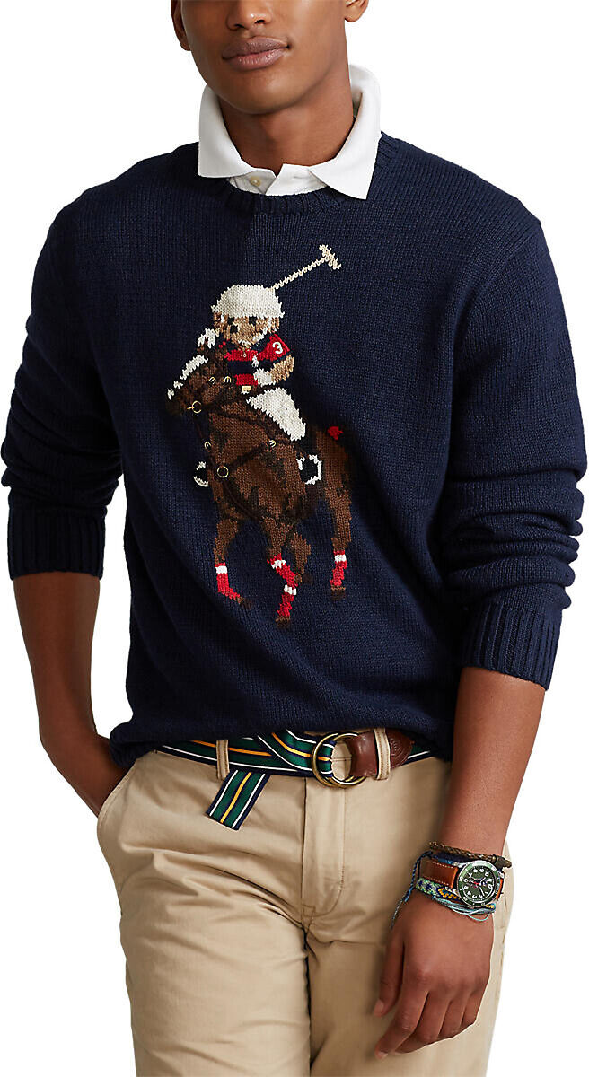 POLO RALPH LAUREN Pull col rond en coton Bear