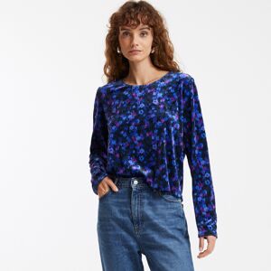 LA REDOUTE COLLECTIONS Blouse col rond imprimé floral, manches longues LA REDOUTE COLLECTIONS Blouse col rond imprimé floral, manches longues