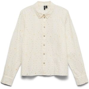 VERO MODA Chemisier manches longues ajouré en broderie anglaise VERO MODA Chemisier manches longues ajouré en broderie anglaise