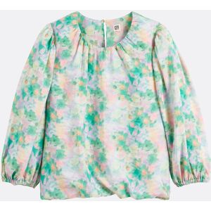 LA REDOUTE COLLECTIONS Blouse col rond manches bouffantes imprimé floral LA REDOUTE COLLECTIONS Blouse col rond manches bouffantes imprimé floral 