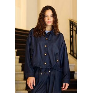 LA PETITE ETOILE Veste oversize courte en denim fluide, VELYO LA PETITE ETOILE Veste oversize courte en denim fluide, VELYO
