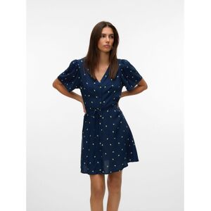 VERO MODA Robe courte manches courtes col V avec ceinture VERO MODA Robe courte manches courtes col V avec ceinture