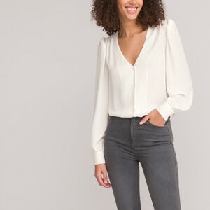LA REDOUTE COLLECTIONS Chemisier col V, manches longues LA REDOUTE COLLECTIONS Chemisier col V, manches longues