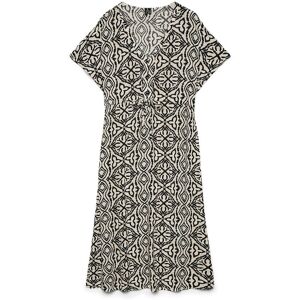 VERO MODA Robe longue imprimée manches courtes avec ceinture VERO MODA Robe longue imprimée manches courtes avec ceinture