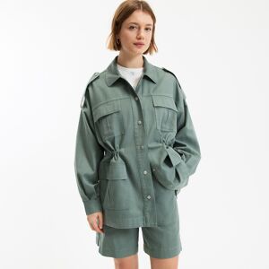 LA REDOUTE COLLECTIONS Veste saharienne ample en lyocell et coton LA REDOUTE COLLECTIONS Veste saharienne ample en lyocell et coton