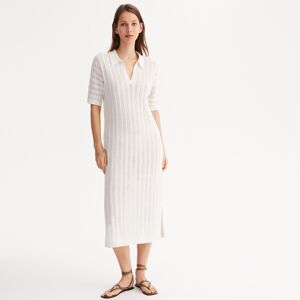 ANNE WEYBURN Robe droite, longue, maille pointelle ANNE WEYBURN Robe droite, longue, maille pointelle
