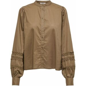 ONLY Blouse fluide, col mao, détail broderie ONLY Blouse fluide, col mao, détail broderie