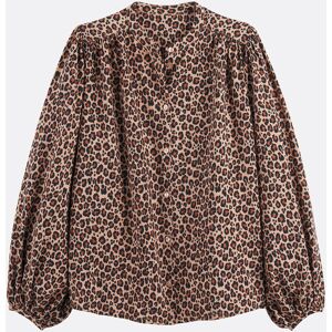 LA REDOUTE COLLECTIONS Chemise col mao, imprimée léopard, Signature LISE LA REDOUTE COLLECTIONS Chemise col mao, imprimée léopard, Signature LISE