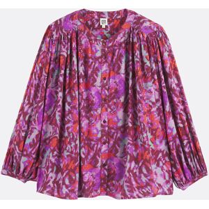 LA REDOUTE COLLECTIONS Chemise col mao, imprimé floral, manches 3/4 LA REDOUTE COLLECTIONS Chemise col mao, imprimé floral, manches 3/4