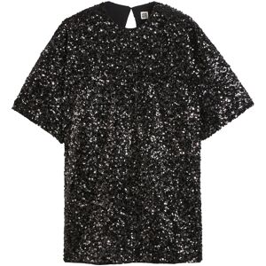 LA REDOUTE COLLECTIONS Robe droite, courte, manches courtes à sequins LA REDOUTE COLLECTIONS Robe droite, courte, manches courtes à sequins
