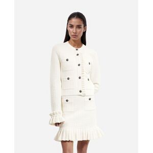 THE KOOPLES Cardigan boutonné manches longues, détails volants THE KOOPLES Cardigan boutonné manches longues, détails volants