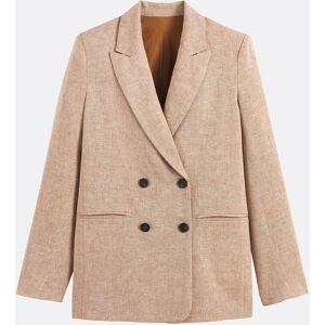 LA REDOUTE COLLECTIONS Blazer long, coupe oversize, en lin et coton LA REDOUTE COLLECTIONS Blazer long, coupe oversize, en lin et coton