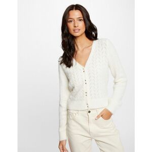 MORGAN Cardigan court col V en fine maille MORGAN Cardigan court col V en fine maille