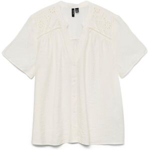 VERO MODA Blouse manches courtes avce détails broderie VERO MODA Blouse manches courtes avce détails broderie