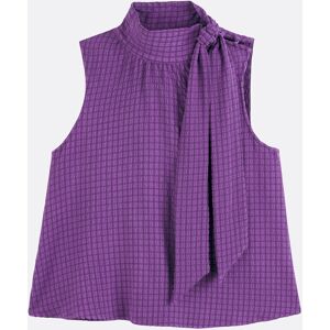 LA REDOUTE COLLECTIONS Chemise sans manches, col montant, à carreaux LA REDOUTE COLLECTIONS Chemise sans manches, col montant, à carreaux