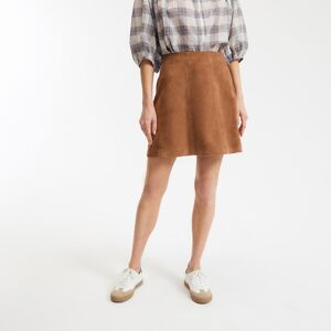 LA REDOUTE COLLECTIONS Jupe évasée en cuir de mouton, courte LA REDOUTE COLLECTIONS Jupe évasée en cuir de mouton, courte