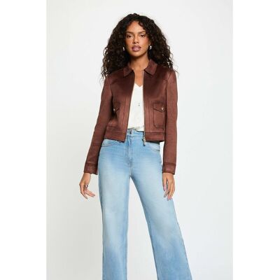 MORGAN Blouson court en suédine MORGAN Blouson court en suédine