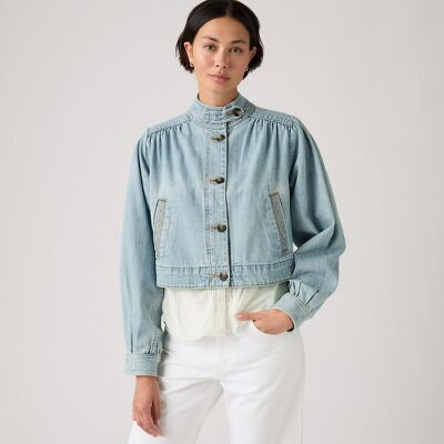 LEVI'S Veste denim courte col montant LEVI'S Veste denim courte col montant