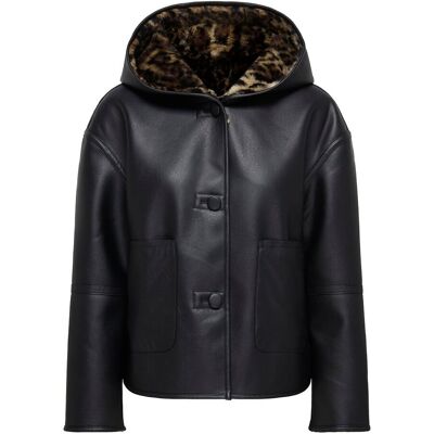 ONLY Manteau en simili à capuche ONLY Manteau en simili à capuche