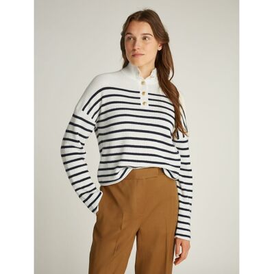 TOMMY HILFIGER Pull col boutonné TOMMY HILFIGER Pull col boutonné