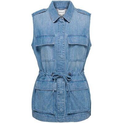ONLY Veste en jean sans manches ONLY Veste en jean sans manches