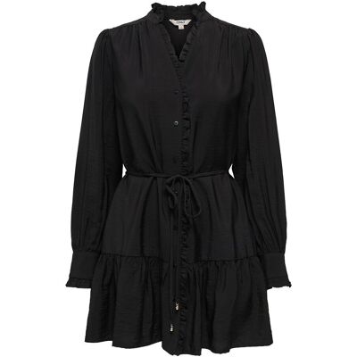 ONLY Robe courte ceinturée, col mao ONLY Robe courte ceinturée, col mao