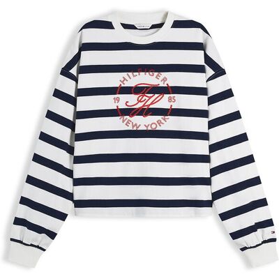TOMMY HILFIGER T-shirt manches longues col rond à rayures TOMMY HILFIGER T-shirt manches longues col rond à rayures