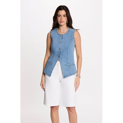 MORGAN Gilet jean sans manches MORGAN Gilet jean sans manches