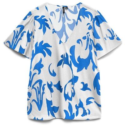 VERO MODA Blouse imprimée manches courtes col v VERO MODA Blouse imprimée manches courtes col v