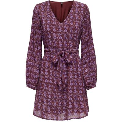 ONLY Robe courte imprimée à nouer ONLY Robe courte imprimée à nouer