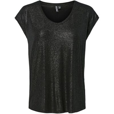 PIECES T-shirt à fines rayures métallisées PIECES T-shirt à fines rayures métallisées