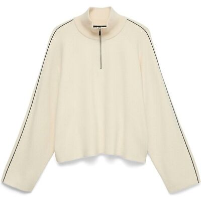 VERO MODA Pull manches longues, avec col montant zippé VERO MODA Pull manches longues, avec col montant zippé