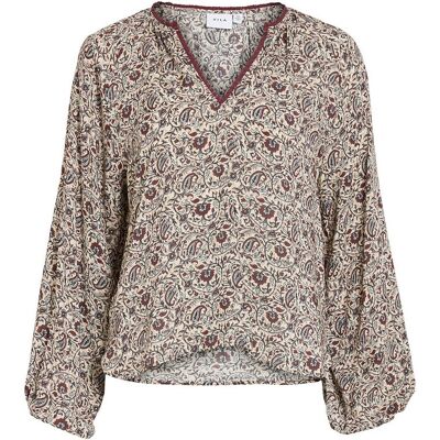 VILA Blouse imprimée col v VILA Blouse imprimée col v