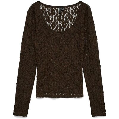 VERO MODA T-shirt manches longues en dentelle VERO MODA T-shirt manches longues en dentelle