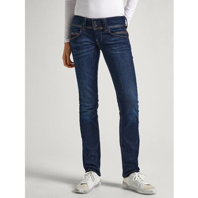 PEPE JEANS Jean droit taille basse, double boutonnage VENUS PEPE JEANS Jean droit taille basse, double boutonnage VENUS
