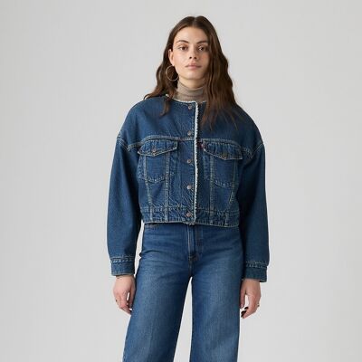 LEVI'S Veste denim col rond sherpa LEVI'S Veste denim col rond sherpa