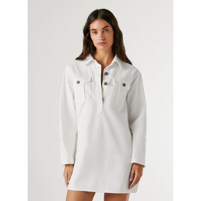 PEPE JEANS Robe courte, en denim, à manches longues PEPE JEANS Robe courte, en denim, à manches longues