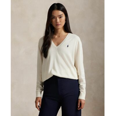POLO RALPH LAUREN Pull col V en maille fine POLO RALPH LAUREN Pull col V en maille fine 