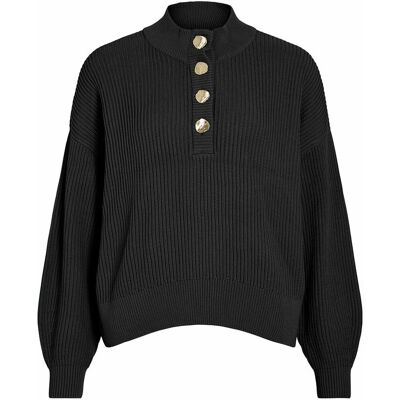 VILA Pull manches longues avec boutons dorés VILA Pull manches longues avec boutons dorés