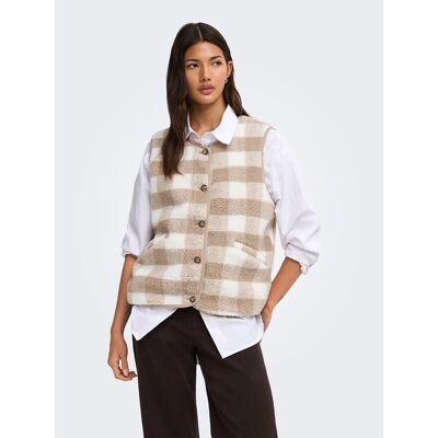 ONLY Veste sans manches, en sherpa ONLY Veste sans manches, en sherpa